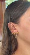 Gold Renkli Zayıf Fiyonk Model Küpe