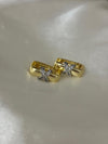 Gold renkli Zirkon Taşlı Model Küpe
